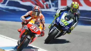 Marc Marquez dan Valentino Rossi