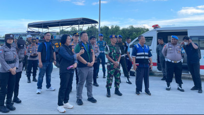 Cegah TPPO dan Masuknya PMI Ilegal, Para Penumpang di Pelabuhan Tunon Taka Diperiksa