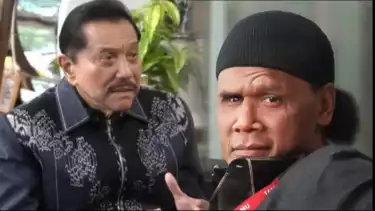Kolase foto AM Hendropriyono (Mantan Kepala BIN) dan Hercules, mantan preman Tanah Abang.