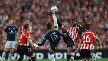 Man United saat bertamu ke markas Athletic Bilbao di leg pertama semifinal Liga Europa 2024-2025