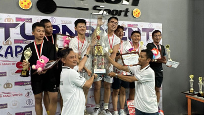 Cari Bibit Atlit, Polsek Pekanbaru Kota Gelar Turnamen Badminton Simpatik Cup 2025