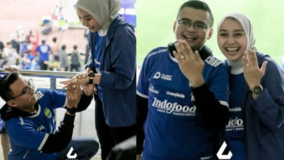 Atmosfer Romantis di Laga Persib Bandung, Putra Dedi Mulyadi Melamar Anak Kapolda Metro Jaya