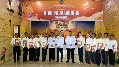 Rutan Kelas I Medan Berikan Remisi Khusus Waisak kepada 38 Warga Binaan