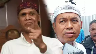 Kolase foto Ketum GRIB Jaya Hercules dan Gubernur Jawa Barat Dedi Mulyadi