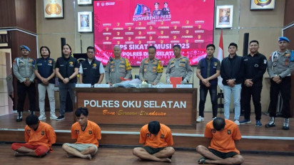 Marak Aksi Premanisme, 5 Pelaku Kejahatan Jalanan dan 10 Preman Ditangkap Polres OKU Selatan
