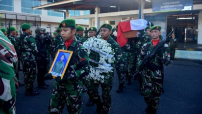 Pratu Afrio Setiawan Korban Ledakan Amunisi Garut Disemayamkan di Mopuya