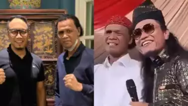 Keponakan Gus Dur, Gus Ipang dan Gus Miftah bersama Hercules Rosario Marshal
