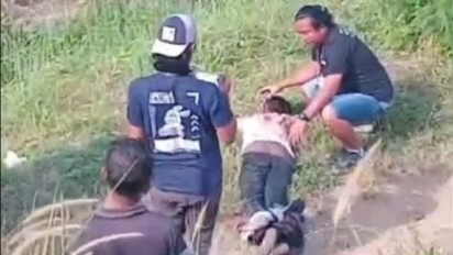 Mengaku Anggota Polisi dan Todongkan Pistol, Pelaku Begal di Brebes Babak Belur Dihajar Korbannya