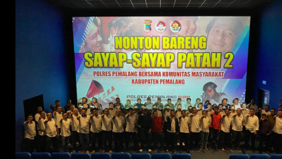 Polres Pemalang Ajak Tokoh Masyarakat, Mahasiswa, dan Wartawan Nobar Sayap-Sayap Patah 2