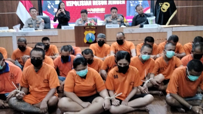 Jember Darurat Narkoba, Polisi tangkap 27 Tersangka, Diantaranya Pasutri