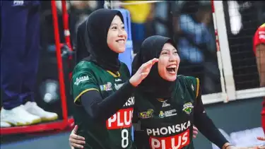 Megawati Hangestri berseragam Gresik Petrokimia di Proliga 2025.