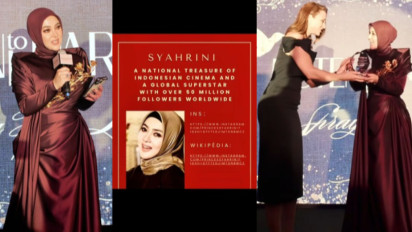 Usai Melenggang di Karpet Merah Festival Film Cannes 2025, Syahrini Terima Penghargaan dari UNESCO