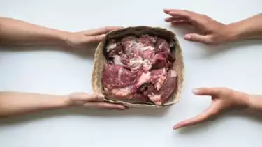 Ilustrasi terima daging hewan