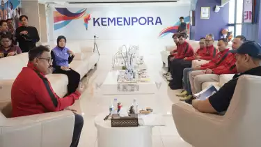 Tim Nasional Minifootball Indonesia menghadap ke Kementerian Pemuda dan Olahraga Republik Indonesia (Kemenpora RI) untuk bersilaturahmi sekaligus meminta dukungan.