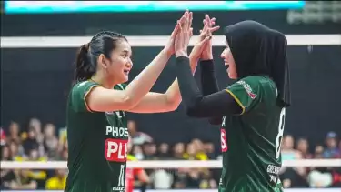 Pemain Gresik Petrokimia Megawati Hangestri.