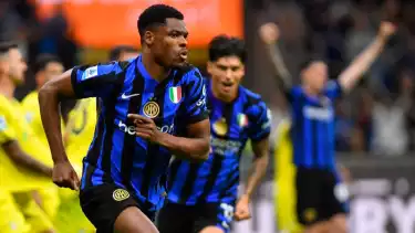 Denzel Dumfries di Inter Milan