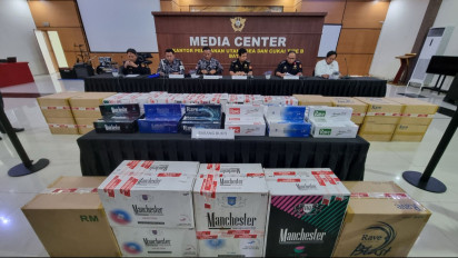 Bea Cukai Batam dan TNI AL Gagalkan Penyeludupan Rokok Ilegal Senilai Rp5,3 Miliar di Pelabuhan Roro Telaga Punggur
