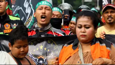 Potret Pengemudi Ojol Perempuan dalam Pusaran Demo 20 Mei 2025