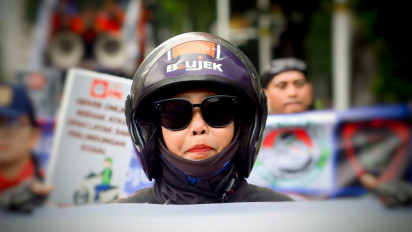 Potret Pengemudi Ojol Perempuan dalam Pusaran Demo 20 Mei 2025
