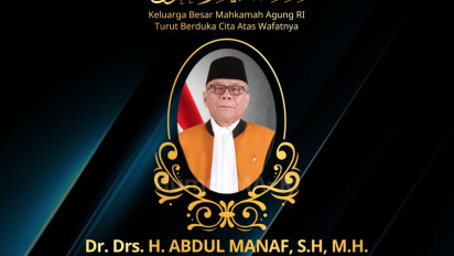 Innalillahi, Hakim Agung Kamar Agama MA Abdul Manaf Meninggal Dunia