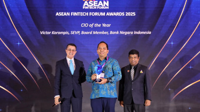 Victor Korompis Raih Penghargaan "Best CIO of The Year": Dorong Transformasi Digital di Bank Pelat Merah