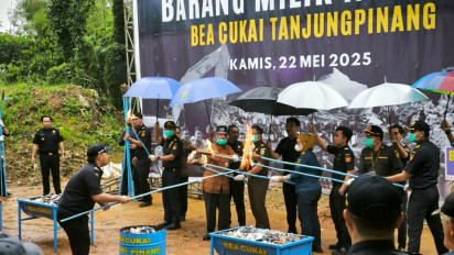 Bea Cukai Tanjungpinang Musnahkan Barang Ilegal Senilai Rp5,3 Miliar, Ada Rokok hingga Sex Toys