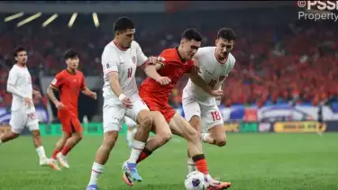 Timnas Indonesia vs China.