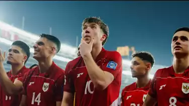 Skuad Timnas Indonesia setelah berhasil mengalahka Bahrain di Stadion GBK.