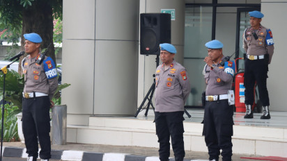 Tingkatkan Intergritas Personel, Subbidprovos Polda Metro Jaya Gelar Gaktiplin di Tangerang