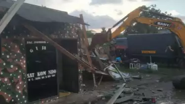 426 Personel Polda Metro Ratakan Bangunan Ormas GRIB Jaya di Lahan BMKG: Negara Tak Boleh Kalah!