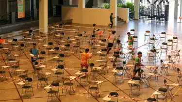 Kompetisi Orienteering dalam Tricora Festival 2025 di Universitas Trilogi Jakarta, Sabtu (24/5/2025).