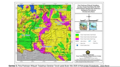 Badan Geologi Peringatkan Potensi Longsor Susulan di Purwakarta