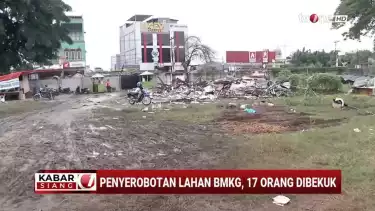 Penampakan posko GRIB Jaya yang dirobohkan