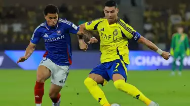 Cristiano Ronaldo saat menghadapi Yokohama F Marinos