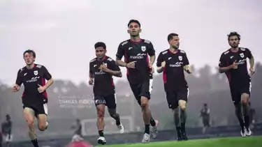 Latihan Timnas Indonesia di Bali