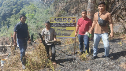 Polres Kuantan Singingi Ungkap Kasus Tindak Pidana Pembakaran Hutan Lindung, Tangkap 3 Orang Pelaku, Ini Pasal yang Digunakan