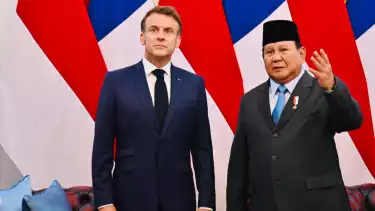 Presiden Prabowo Subianto dan Presiden Emmanuel Macron