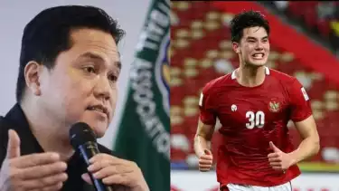 Erick Thohir dan Elkan Baggott