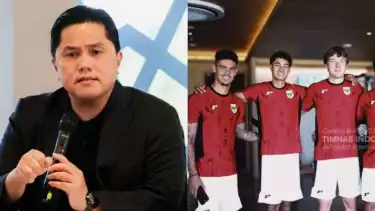 Erick Thohir dan Para Pemain Timnas Indonesia