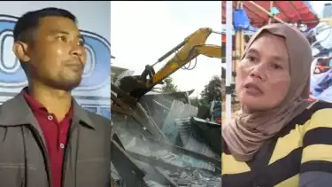 Para pedagang yang sudah membayar sewa tempat kepada anak buah Hercules