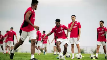 Para pemain Timnas Indonesia akan melakukan persiapan terakhir di Jakarta jelang laga kontra China