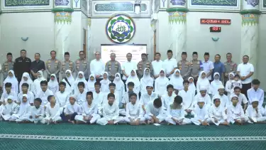 Suasana Doa dan Zikir Bersama untuk Kelancaran Rangkaian Peringatan Hari Bhayangkara ke-79