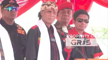 Ketua Umum ormas GRIB Jaya, Hercules Rosario Marshal di Purwakarta, Senin (2/6/2025)