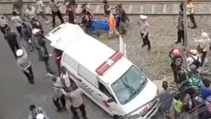 Nahas, Seorang Warga Tewas Tertabrak Kereta Di Cimindi Bandung