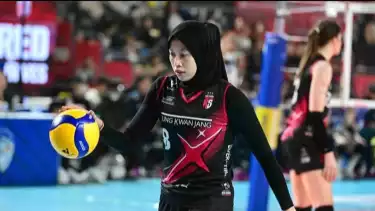 Megawati Hangestri saat masih berseragam Red Sparks.