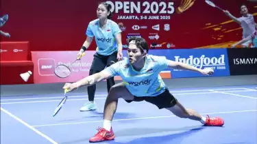 Adnan/Indah bikin kejutan dengan pulangkan unggulan pertama di Indonesia Open 2025