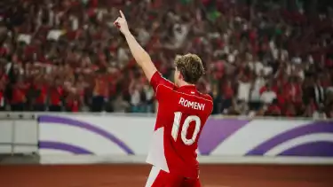 Selebrasi berkelas Ole Romeny bawa Indonesia unggul 1-0 dari China