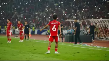 Beckham Putra melakoni debutnya di Timnas Indonesia