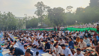 Ribuan Warga Padati Salat Idul Adha di Kebun Raya Bogor