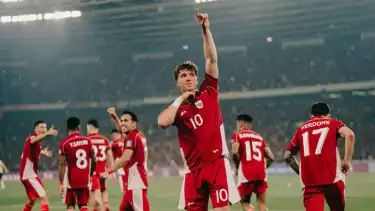 Ole Romeny dan pemain Timnas Indonesia